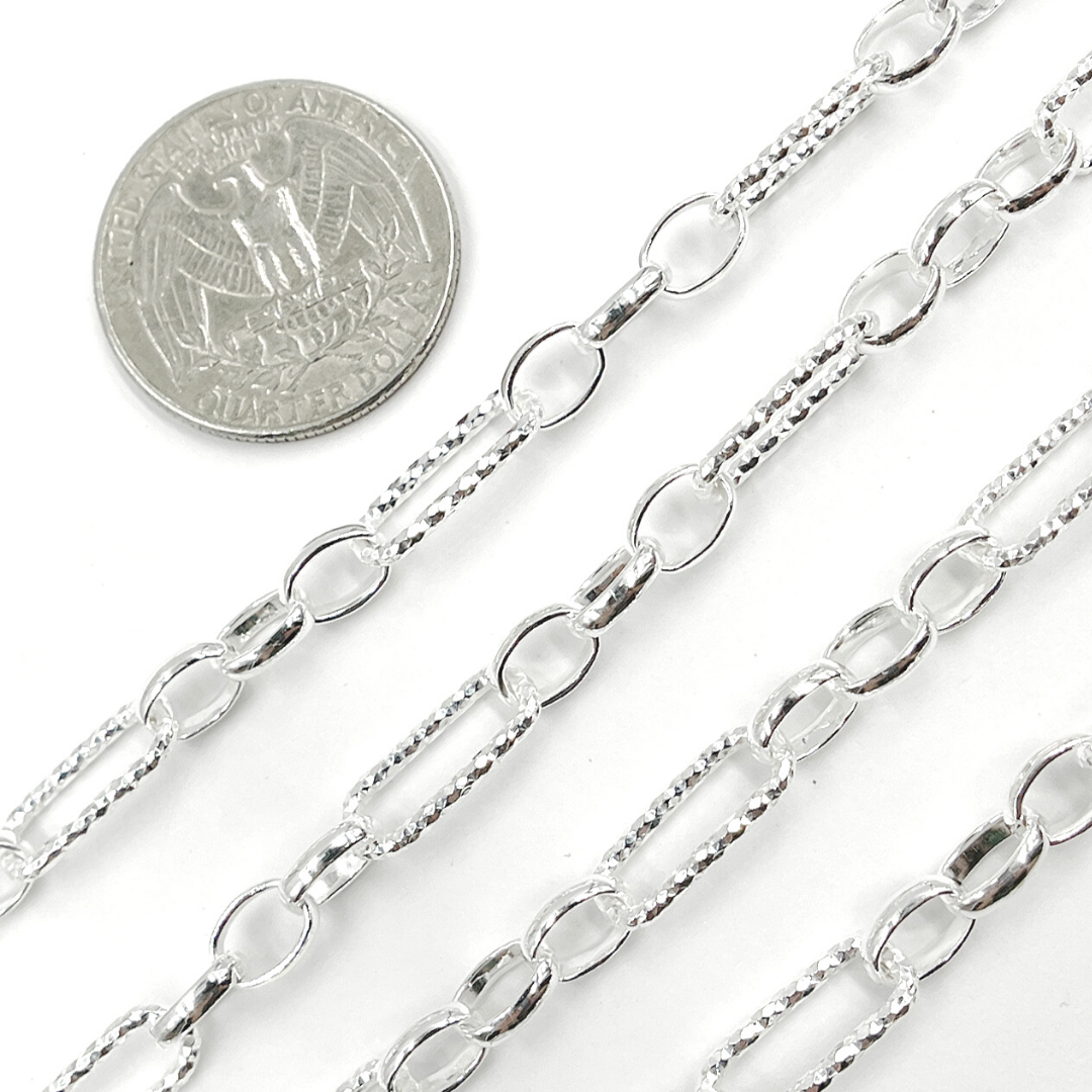 925 Sterling Silver Paperclip Chain