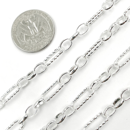 925 Sterling Silver Paperclip Chain