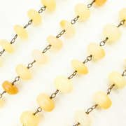 Ethiopian Opal Oxidized Wire Chain