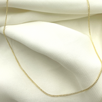 Load image into Gallery viewer, 14K Solid Gold Flat Curb Necklace