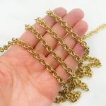 Load image into Gallery viewer, Gold Plated 925 Sterling Silver Hollow Round Link Chain. V70GP
