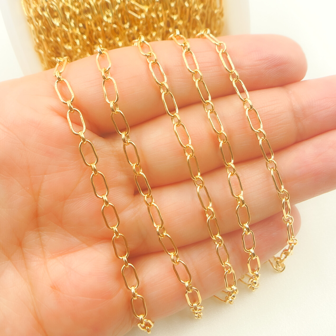 14k Gold Filled Oval & Round Link Chain. 82511GF