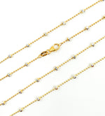 Load image into Gallery viewer, 120KPLP3YM. Sterling Silver Gold &amp; Silver Necklace Satellite
