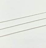 Load image into Gallery viewer, 925 Sterling silver 1mm Ball Chain. V111SS
