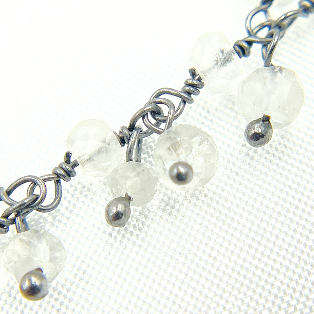 Crystal Cluster Dangle Oxidized Wire Chain. CR30