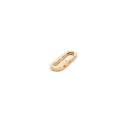 14K Solid Yellow Gold Oval Clasp