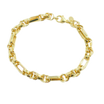 Load image into Gallery viewer, 14k Solid Gold Box Bracelet
