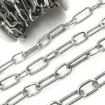 Load image into Gallery viewer, Oxidized 925 Sterling Silver Paperclip Chain