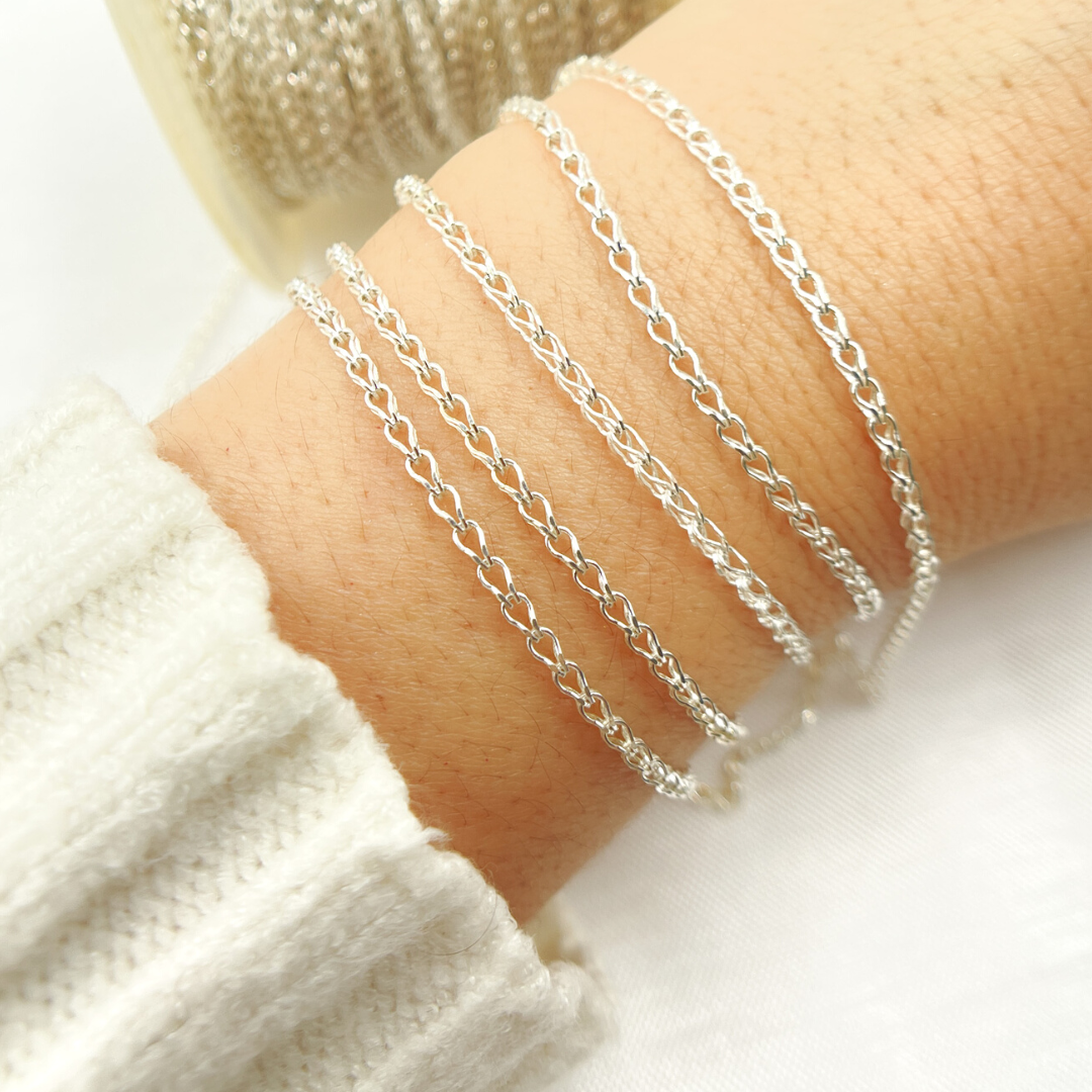 Sterling Silver 1.7mm Wheat Chain