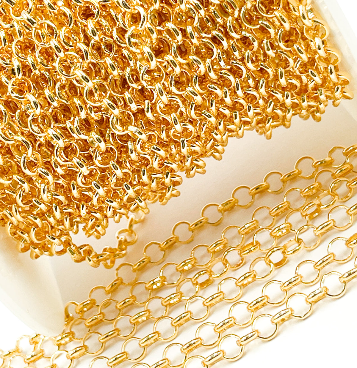 564GF. 14K Gold Filled Rolo Link Chain