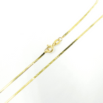 Load image into Gallery viewer, 14K41. 14K Solid Gold Diamond Cut Snake Necklace
