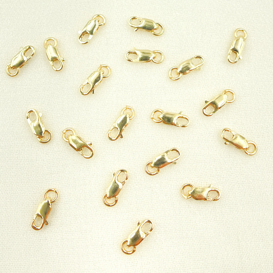 14K Solid Gold Lobster Clasp 7mm
