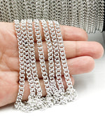 Load image into Gallery viewer, Y2SS. Sterling Silver Curb Link Chain. Y2SS
