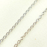 Load image into Gallery viewer, 14K Solid White Gold Cable Necklace. 040R01LGWG
