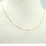 Load image into Gallery viewer, 040VEDS3. 14K Solid Gold Satellite Chain
