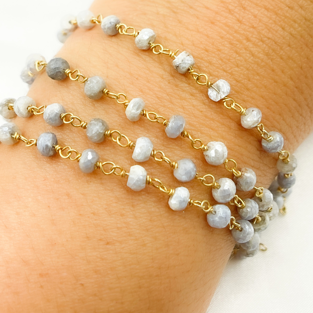 Coated Quartz Gold Plated Wire Chain