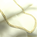 Load image into Gallery viewer, 14K Solid Gold Flat Curb Necklace. 030GLB
