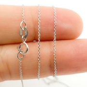 Solid White Gold Wheat Chain