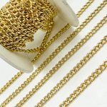 Load image into Gallery viewer, Gold Plated 925 Sterling Silver Gold Plated Curb Chain. V44GP
