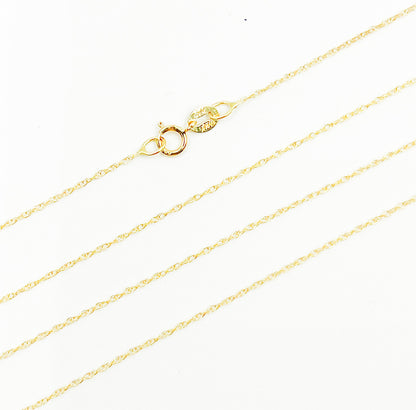 14K Solid Gold Rope Chain
