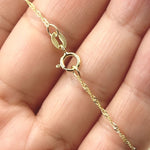 Load image into Gallery viewer, 018G252CLMSIA0BDB. 14K Solid Two Tone Gold Wheat Chain
