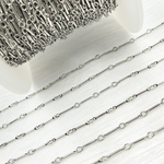 Load image into Gallery viewer, 567OX. Oxidized Sterling Silver Fancy Bar Chain
