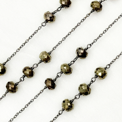 Pyrite Oxidized Connected Wire Chain.