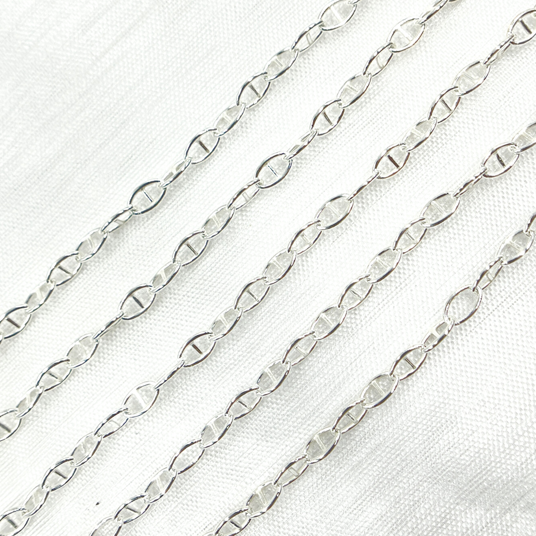 925 Sterling Silver Smooth Marina Link Chain