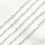 Load image into Gallery viewer, 925 Sterling Silver Smooth Marina Link Chain. Z2SS
