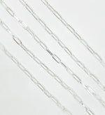 Load image into Gallery viewer, 925 Sterling Silver Flat Paperclip Chain. V11SS
