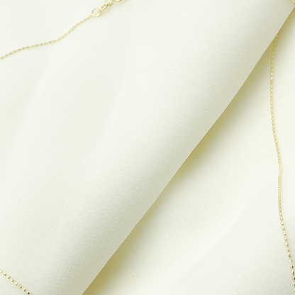 14K Solid Gold Ball Chain. 