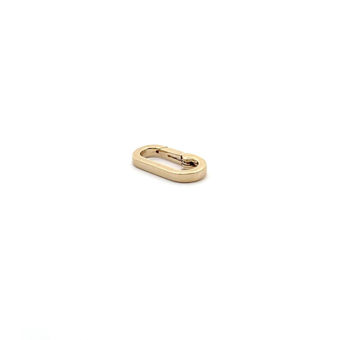 14K Solid Gold Oval Clasp