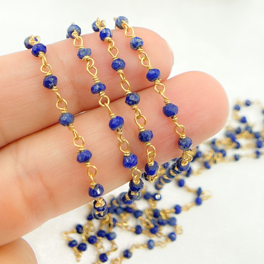 Lapis Lazuli Wire Chain