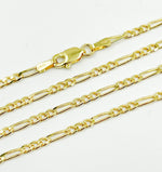 Load image into Gallery viewer, 050GA3BGT2A9L001. 14K Solid Gold Figaro Chain
