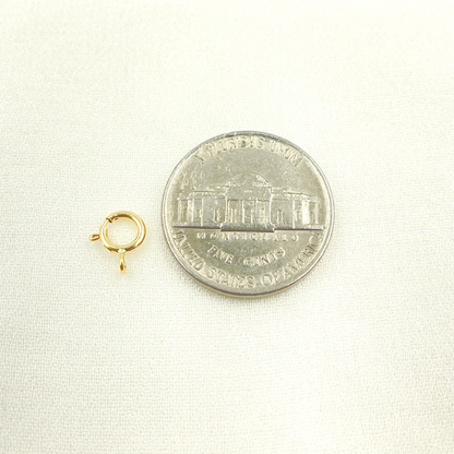 14K Solid Gold Spring Ring 5.5mm