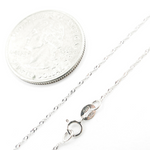 Load image into Gallery viewer, 14K Solid White Gold Wheat Necklace. 016G2SLMSIT2WG
