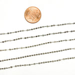 Load image into Gallery viewer, Oxidized 925 Sterling Silver Fancy Marina Chain. Z46OX

