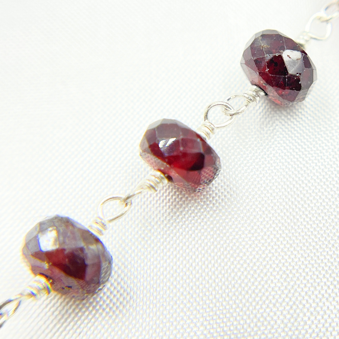 Coated Garnet Wire Chain. GAR20