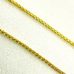 Load image into Gallery viewer, 020SP2DT. 14K Solid Yellow Gold Wheat Chain
