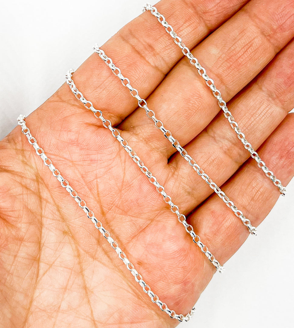 925 Sterling Silver Round Link Chain. V92SS