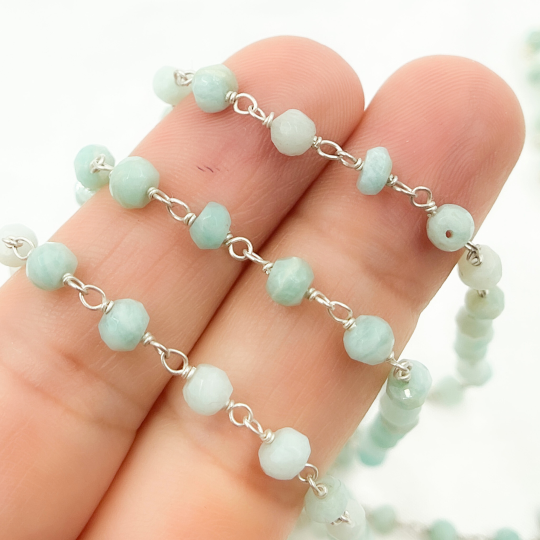 Amazonite Wire Chain