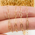 Load image into Gallery viewer, 1370FGF. 14K Yellow Gold Filled Flat Diamond and Round Link Chain.
