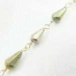 Load image into Gallery viewer, Pyrite 925 Sterling Silver Wire Chain. PYR56
