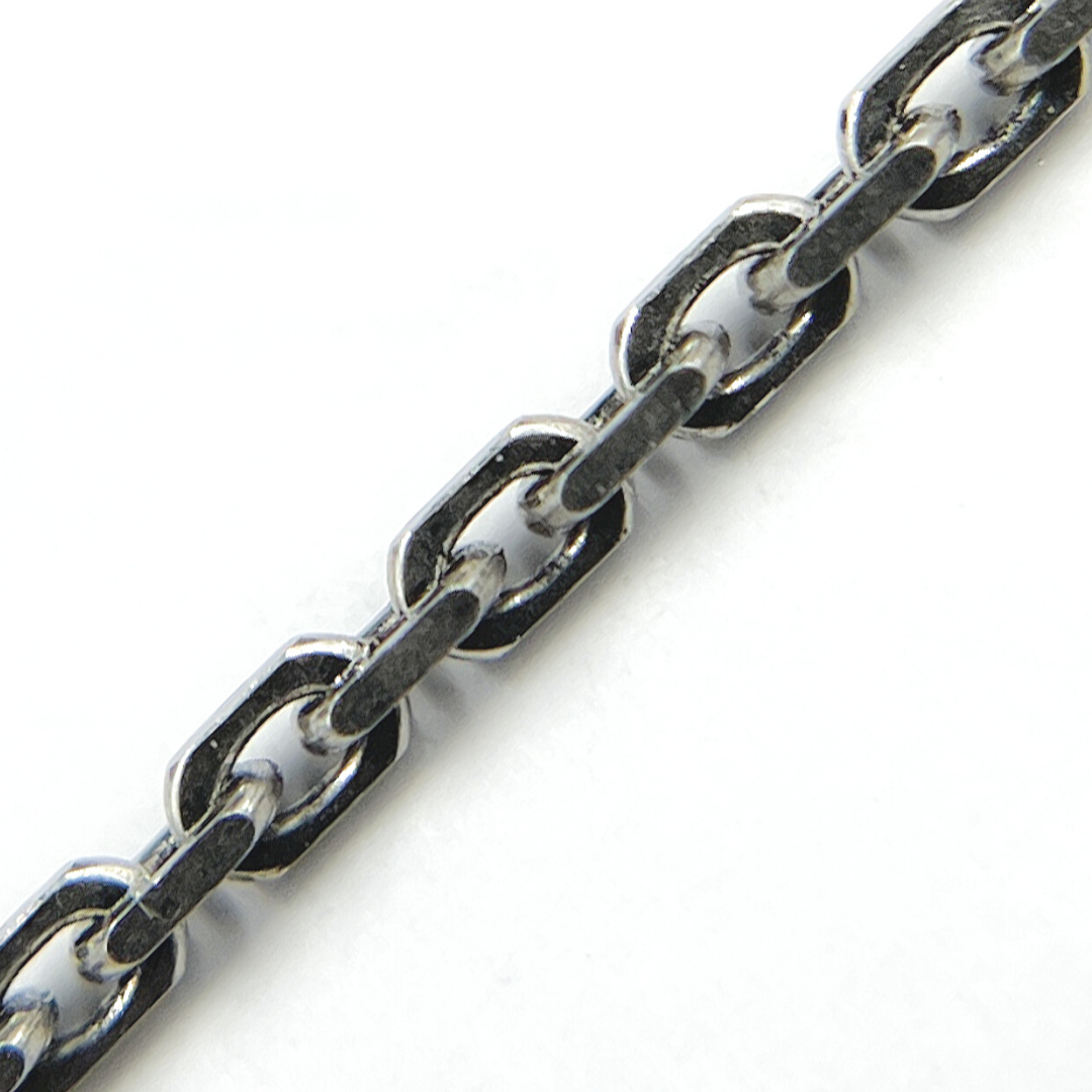 Oxidized Sterling Silver Thick Box Link Chain