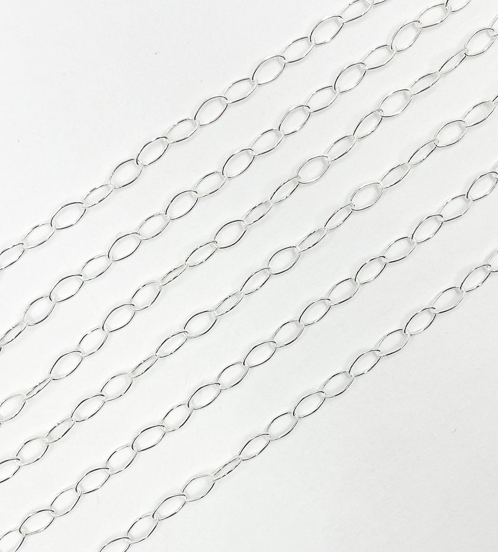 925 Sterling Silver Oval Link Chain. 791SS