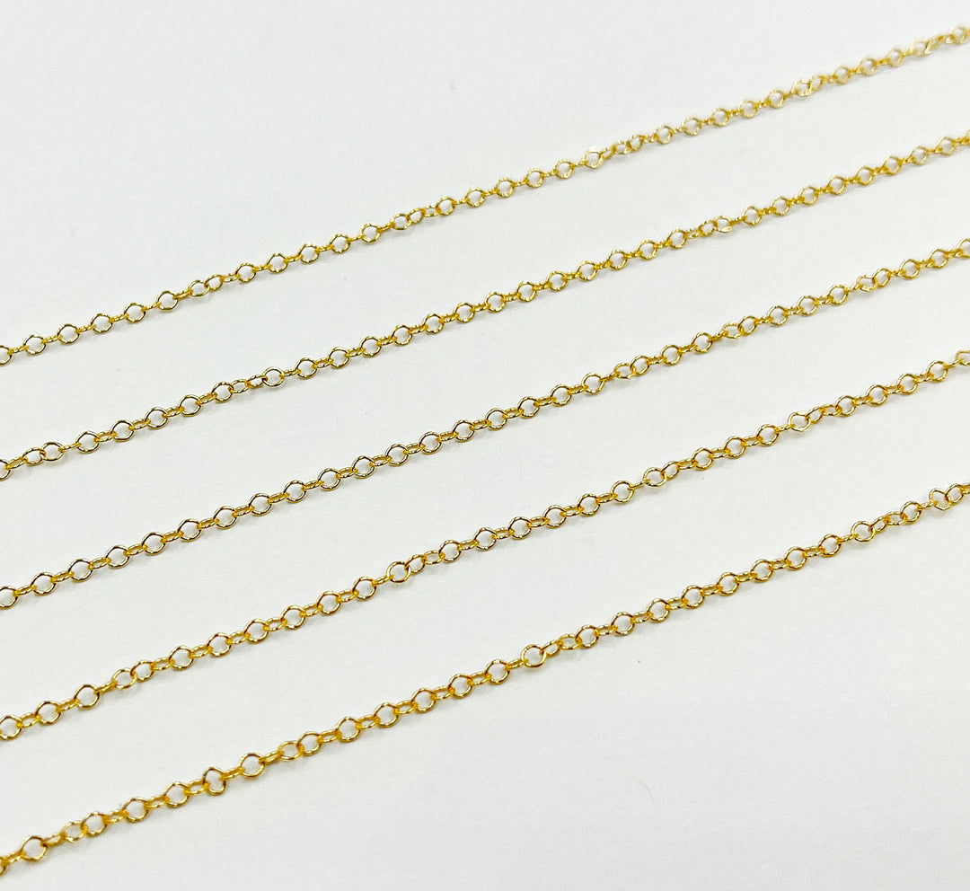 14k Gold Filled 2.1x1.6 mm Cable Chain. 1318GF