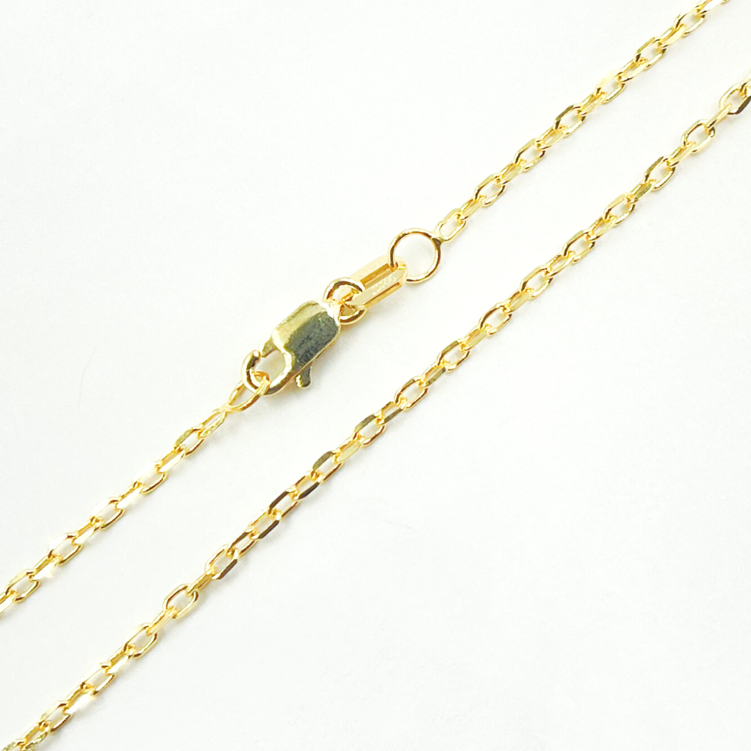 14K Solid Gold Cable Chain