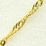 Load image into Gallery viewer, 14K Solid Yellow Gold Singapore Twisted Chain by Foot. 020G2SLMSIT2byFt
