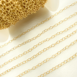 Load image into Gallery viewer, 14K Gold Filled Textured Oval Link Chain. 1808MGF
