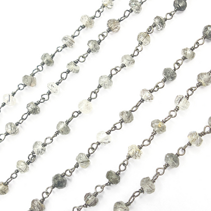 Black Rutile Wire Chain